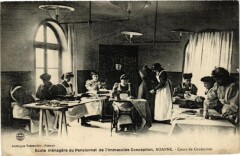 Ecole ménagére du Pensionnat de l'immacuéle Conception Roanne .. à Roanne