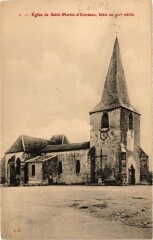 Carte postale ancienne Eglise de Saint-Martin-d'Estreaux batie au Xiv siécle
                                                                     à Saint-Martin-d'Estréaux
                                