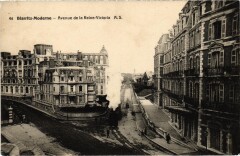 Biarritz Avenue de la Reine Victoria Tram Vapeur à Biarritz