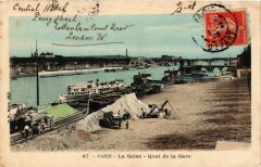 Paris 7e-La Seine-Quai de la Gare à Paris 7e