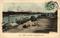 Paris 7e-La Seine-Quai de la Gare à Paris 7e