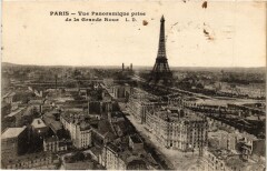 Vue Panoramique prise de la Grande Roue à Paris 15e