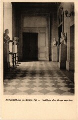 Paris 7e-Assemblée Nationale-Vestibule des divers services à Paris 7e