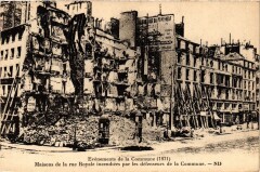 Paris Evenements de la Commune Maison de la rue Royale