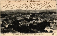 Paris 7e-Panorama de Paris-Vue prise de l'Hótel des Invalides à Paris 7e