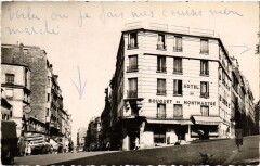 Hôtel - Rues des Abbesses et Ravignan à Paris 18e