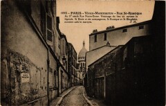 Carte postale ancienne Montmartre - Rue Saint-Rustique
                                                                     à Paris 18e
                                