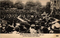Paris Fetes Franco-Hollandaises Prince Consort et Fallieres