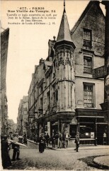 Paris 3e Paris-Rue Vieille du Temple à Paris 3e