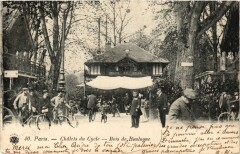 Carte postale ancienne Châlets du Cycle. Bois de Boulogne.
                                                                     à Paris 16e
                                