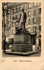 Paris 11e Paris-Statue de Baudin à Paris 11e
