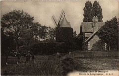 Carte postale ancienne Bois de Boulogne - Moulin de Longchamps
                                                                     à Paris 16e
                                