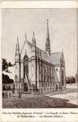 Chez les Orphelins-Apprentis d'Auteuil - La Chapelle de Sainte Thérèse de l'Enfant-Jésus - La silhouette définitive à Paris 16e