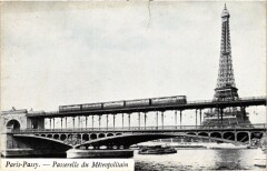 Passy - Passerelle du Métropolitain à Paris 15e