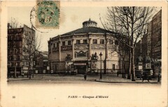 Carte postale ancienne Cirque d'Hiver
                                                                     à Paris 3e
                                