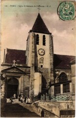 Carte postale ancienne Eglise Saint-Germain de Charonne
                                                                     à Paris 20e
                                