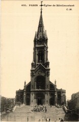 Paris 2e Eglise de Menilmontant à Paris 2e