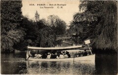 Carte postale ancienne Bois de Boulogne - La Passerelle
                                                                     à Paris
                                
