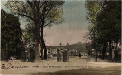 Carte postale ancienne Bois de Boulogne - Porte de Suresnes et Mont-Valérien
                                                                     à Paris 16e
                                