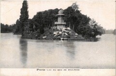 Carte postale ancienne Lac du Bois de Boulogne
                                                                     à Paris 16e
                                