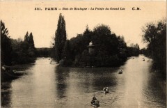 Carte postale ancienne Bois de Boulogne - La Pointe du Grand Lac
                                                                     à Paris 16e
                                