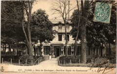 Carte postale ancienne Bois de Boulogne - Restaurant du Pavillon Royal
                                                                     à Paris 16e
                                