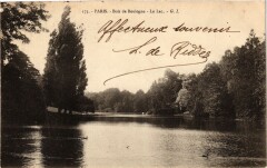 Bois de Boulogne - Le Lac à Paris