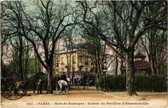 Bois de Boulogne - Entrée du Pavillon d'Armenonville à Paris 16e