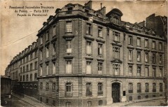 Pensionnat Secondaire Diocésain de Passy - Façade du Pensionnat à Paris 16e