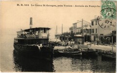 Le Creux Saint-Georges pres Toulon - Arrivee du Ferry-Bois à Toulon
