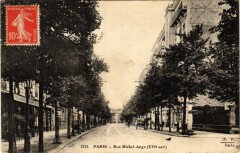 Carte postale ancienne Rue Michel-Ange
                                                                     à Paris 16e
                                