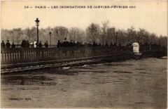 Paris Les Indonations de Janvier-février 1910