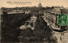 Paris 9e - Panorama du Square d'Anvers à Paris 9e