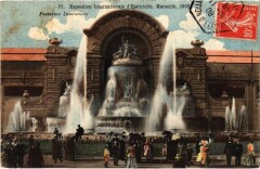 Marseille - Expo Internationale d'Electricite Fontaine à Marseille