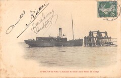 Saint Brevin Les Pins - Estacade De Mindin Et Le Bateau De Passage à Saint-Brevin-les-Pins