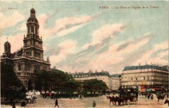 Paris 9e - La Place L'Eglise de la Trinite à Paris 9e