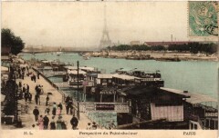 Carte postale ancienne Perspective du Point-du-Jour
                                                                     à Paris 16e
                                
