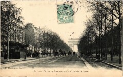Carte postale ancienne Avenue de la Grande Armée
                                                                     à Paris 16e
                                