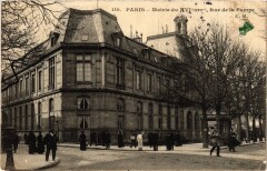 Mairie du XVIe arrondissement, Rue de la Pompe à Paris 16e