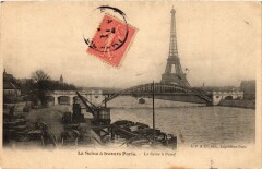 Carte postale ancienne La Seine à Passy
                                                                     à Paris 16e
                                