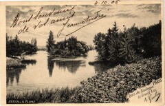 Carte postale ancienne Bois de Boulogne - Le Grand Lac
                                                                     à Paris 16e
                                