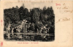 Carte postale ancienne Bois de Boulogne - La Cascade
                                                                     à Paris 16e
                                