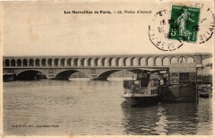 Carte postale ancienne Viaduc d'Auteuil
                                                                     à Paris 15e
                                