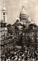 Le Sacré-Coeur et la Place du Tertre à Paris 18e