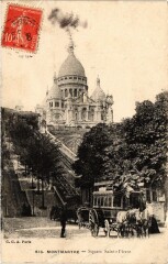 Carte postale ancienne Montmartre - Square Saint-Pierre
                                                                     à Paris 18e
                                