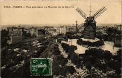 Vue générale du Moulin de la Galette à Paris 18e