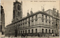 Paris 5e-Lycée Henri Iv et Tour de Clovis à Paris 5e