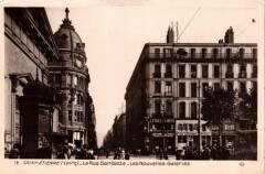 Saint-Etienne-La Rue Gambetta-Les Nouvelles Galeries