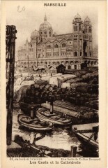 Marseille - Les Quais et la Cathedrale à Marseille