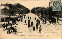 Marseille - Le Prado vu de la Plage à Marseille